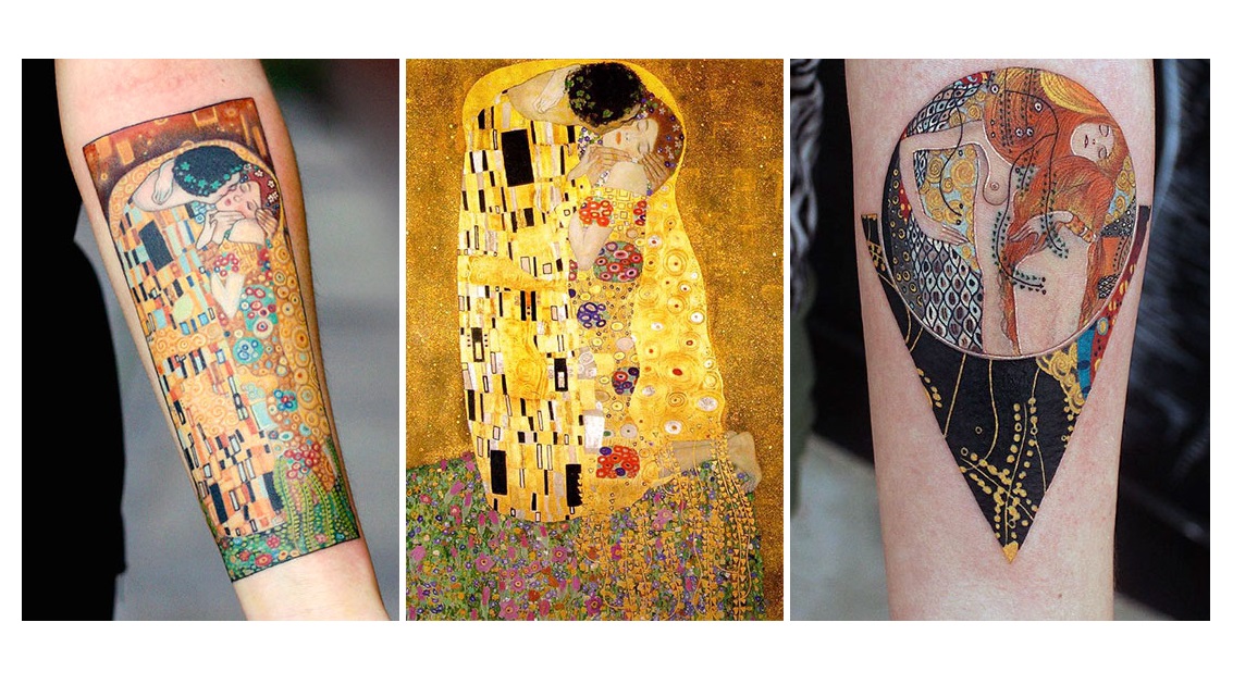 Vannak akik valóban rajongók – Gustav Klimt tetoválások