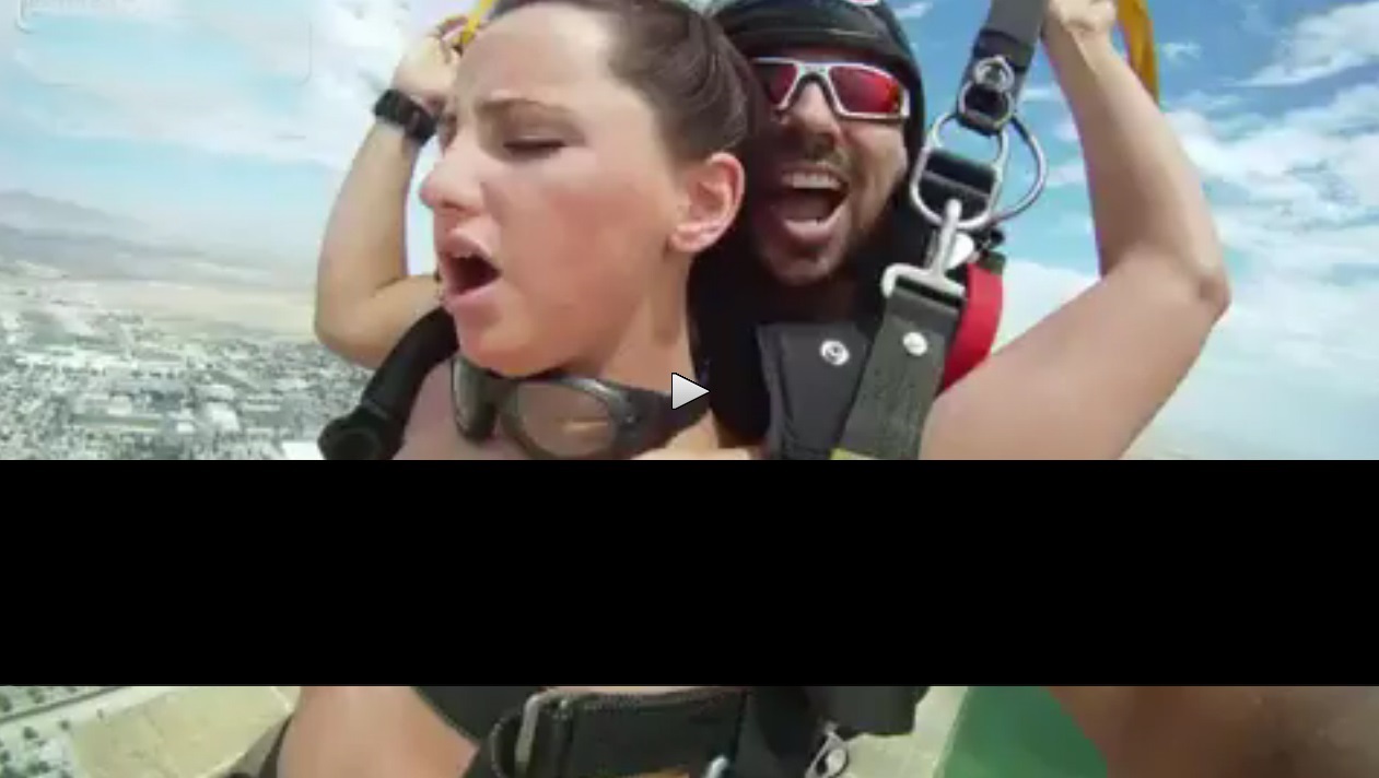 Couple has sex while skydiving wow.
