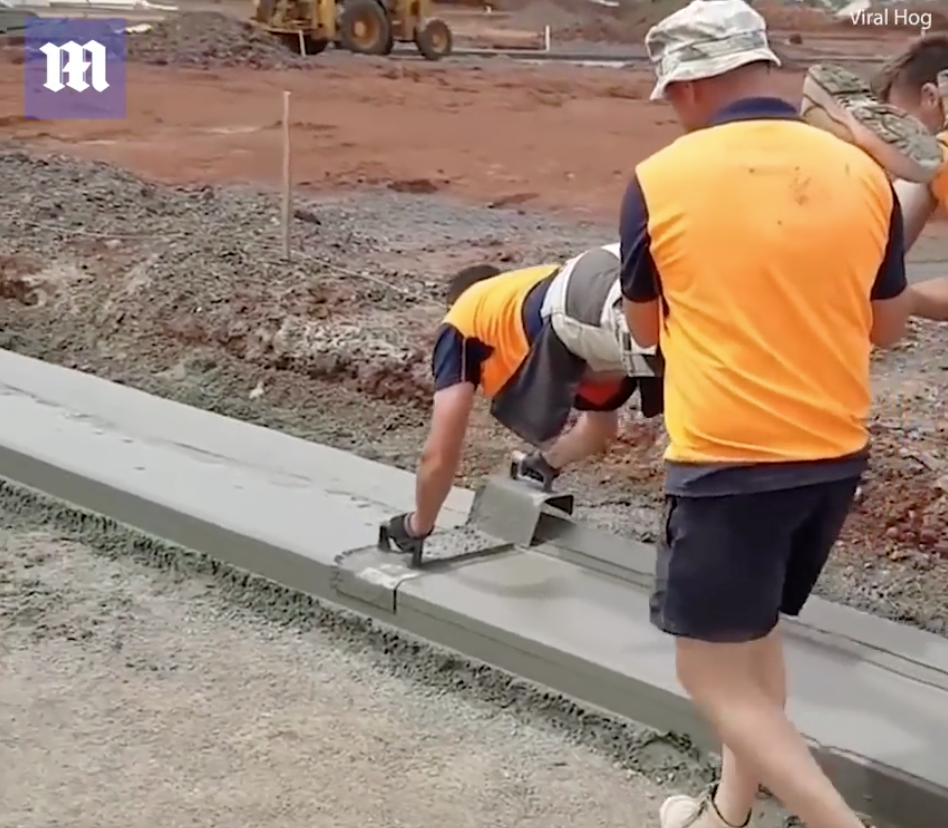 A betonozás tökéletes technikája, amit már 2 millióan láttak