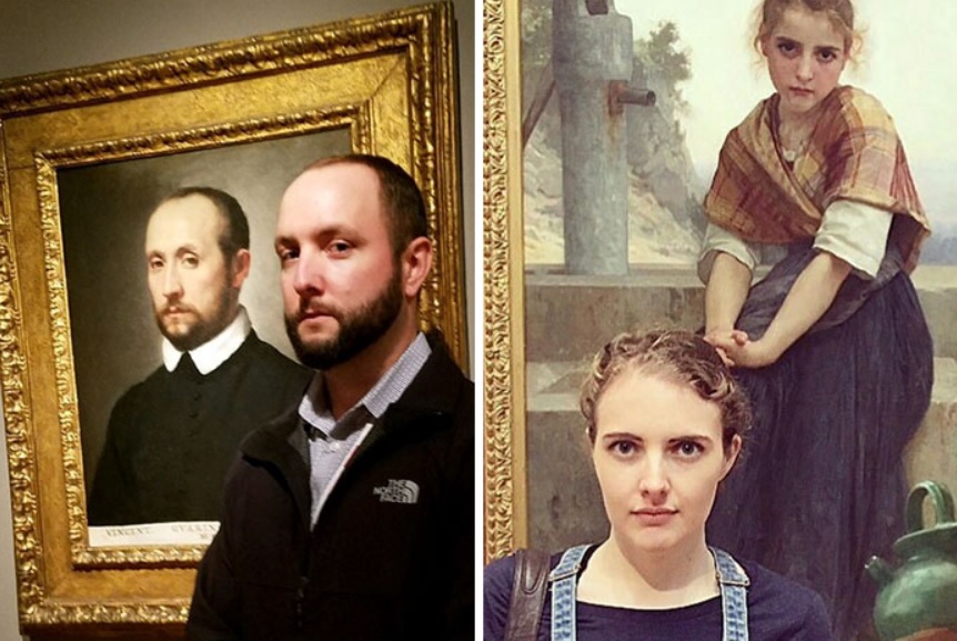 Fotók: 14 ember, aki múzeumi festményen találta meg tökéletes mását
