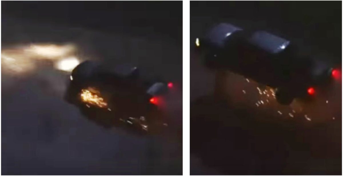 Élő adásban repült hatalmasat a rendőrök elől menekülő kocsi – videó