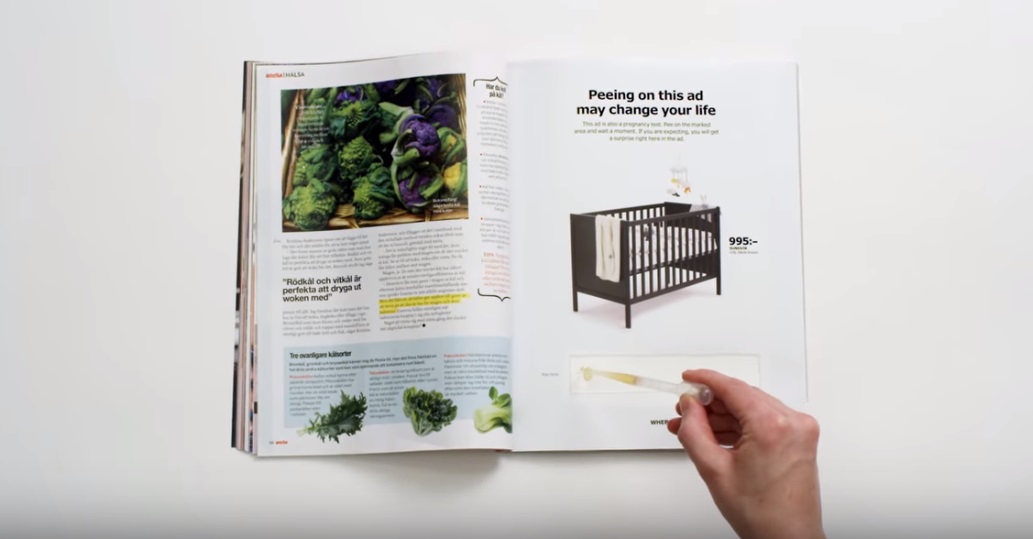 Terhességi tesztet tett reklámújságjába az IKEA – videó
