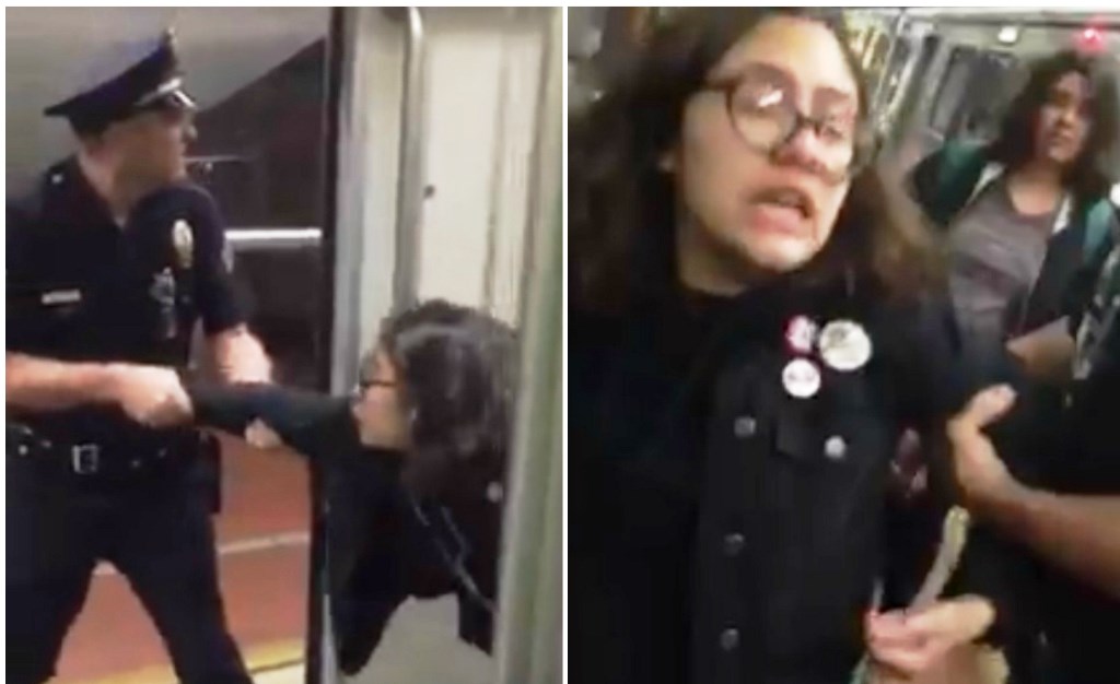 Rendőr rángatta le a 18 éves lányt a metróról, az ok felháborító – videó