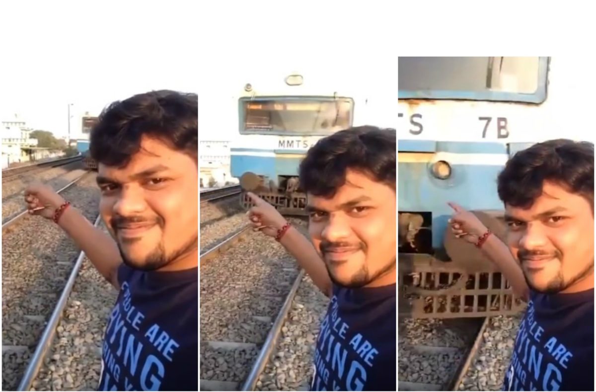 Sokkoló videó: ezért ne szelfizz száguldó vonattal