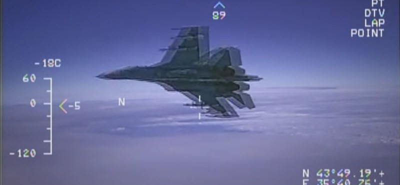 1,5 méterre repült el egy orosz vadászgép egy amerikai kémrepülőtől – videó