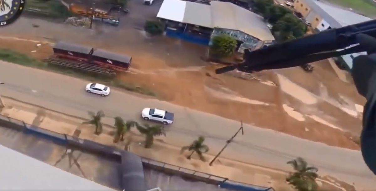Ha rendőrségi helikopter üldöz Brazíliában, inkább ne menekülj – videó